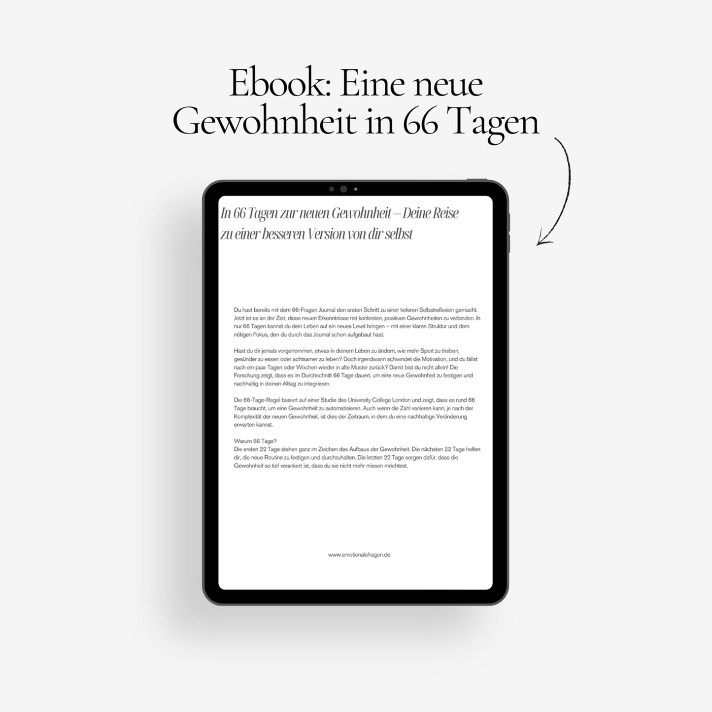 Eine neue Gewohnheit in 66 Tagen - E-Book