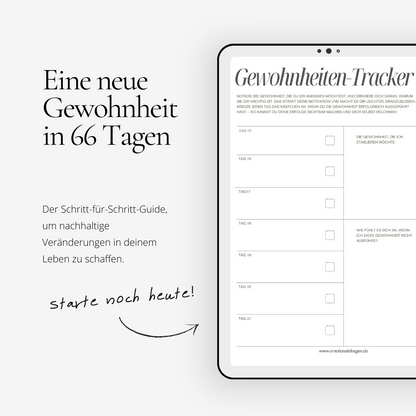Eine neue Gewohnheit in 66 Tagen - E-Book