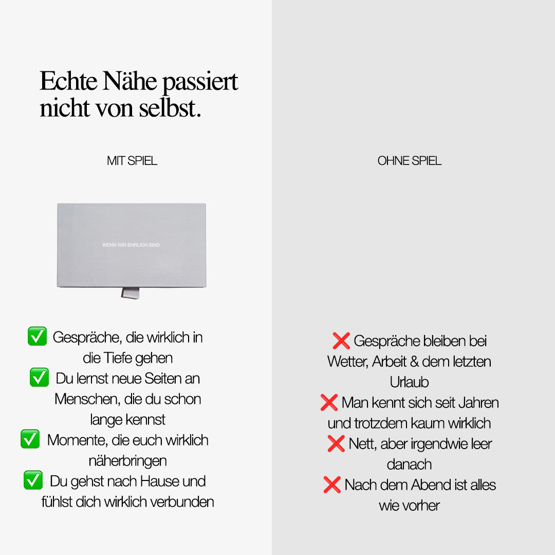 Wenn Wir Ehrlich Sind – Das Spiel für tiefere Gespräche